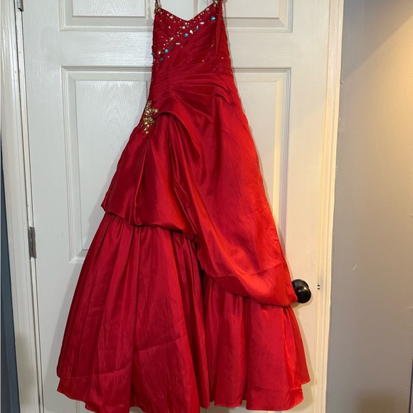 Tiffany Designs Red Pageant Dress